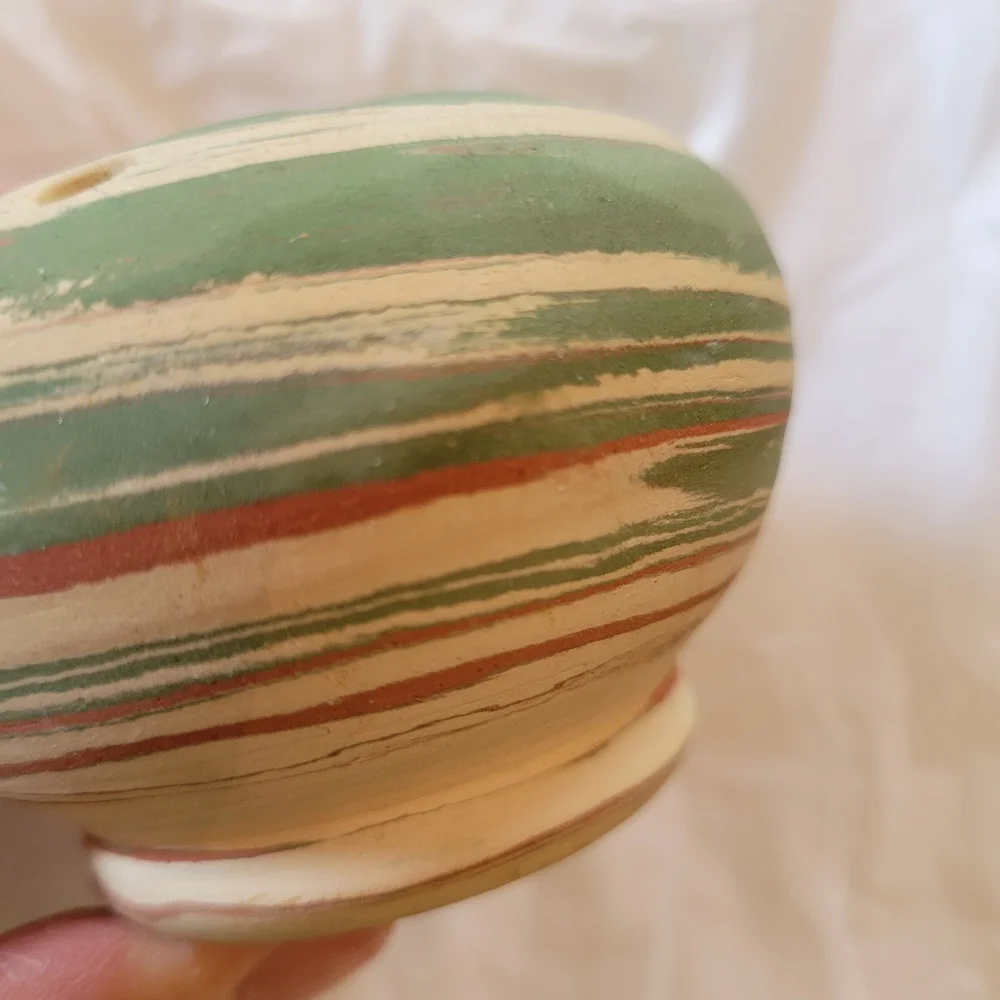 Silver Springs Pottery Vase Vintage ~ Swirled Design ~ Succulents ~ Propagation - Picture 7 of 16